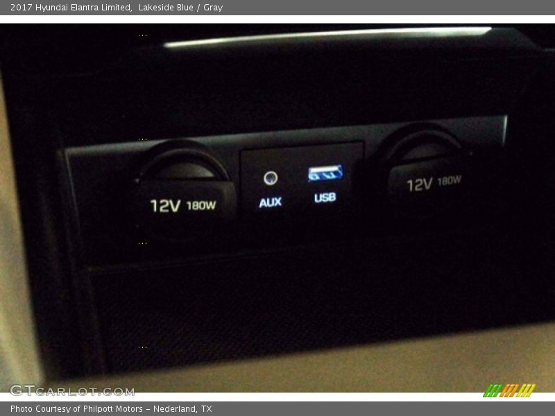 Lakeside Blue / Gray 2017 Hyundai Elantra Limited