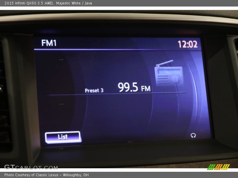 Majestic White / Java 2015 Infiniti QX60 3.5 AWD