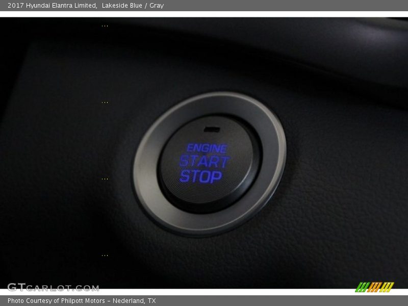 Lakeside Blue / Gray 2017 Hyundai Elantra Limited