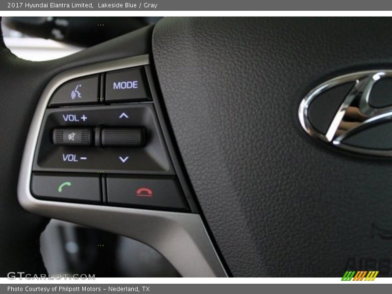 Lakeside Blue / Gray 2017 Hyundai Elantra Limited