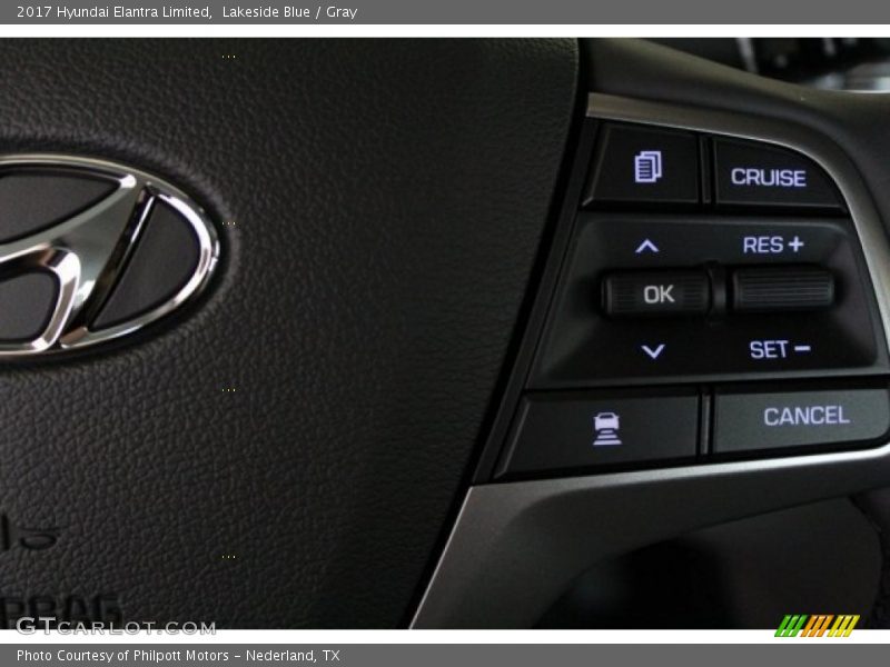 Lakeside Blue / Gray 2017 Hyundai Elantra Limited