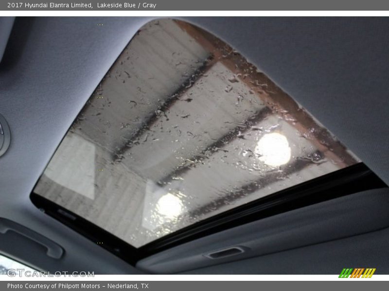 Lakeside Blue / Gray 2017 Hyundai Elantra Limited