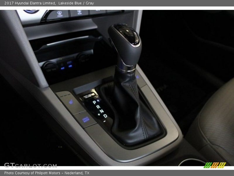 Lakeside Blue / Gray 2017 Hyundai Elantra Limited