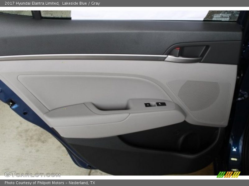 Lakeside Blue / Gray 2017 Hyundai Elantra Limited
