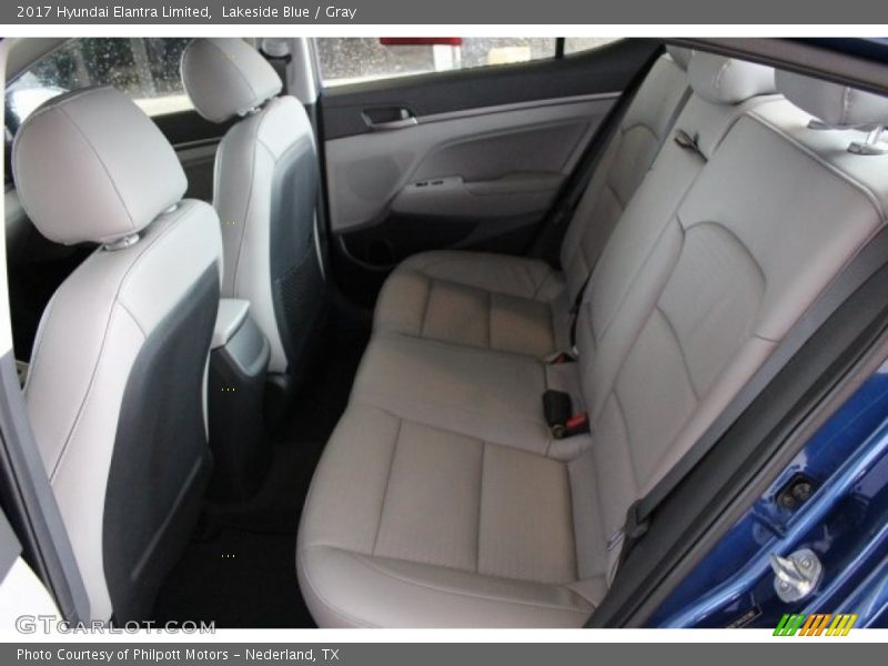 Lakeside Blue / Gray 2017 Hyundai Elantra Limited