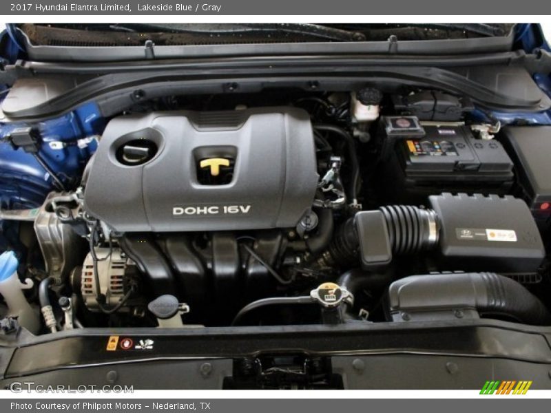 Lakeside Blue / Gray 2017 Hyundai Elantra Limited