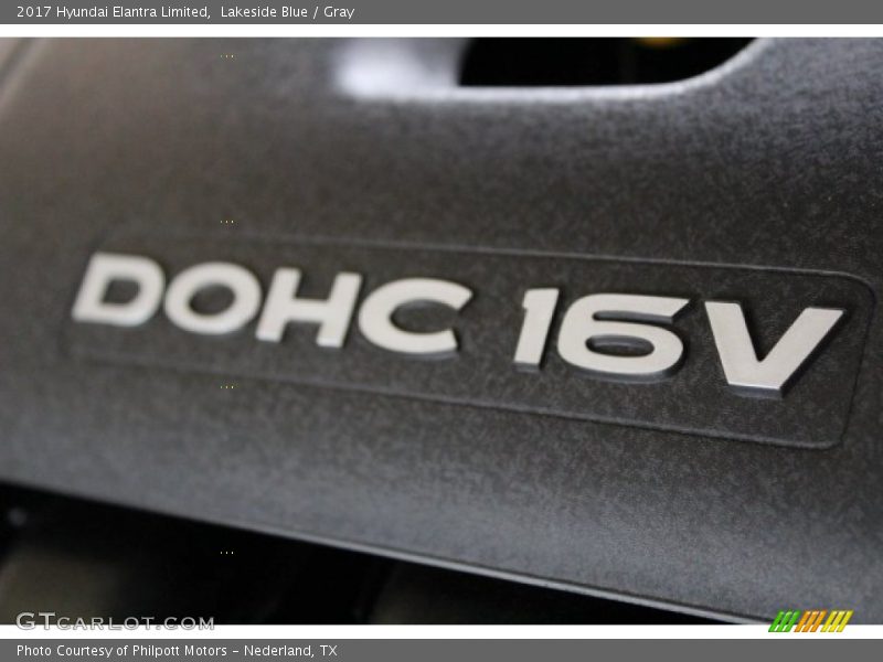 Lakeside Blue / Gray 2017 Hyundai Elantra Limited