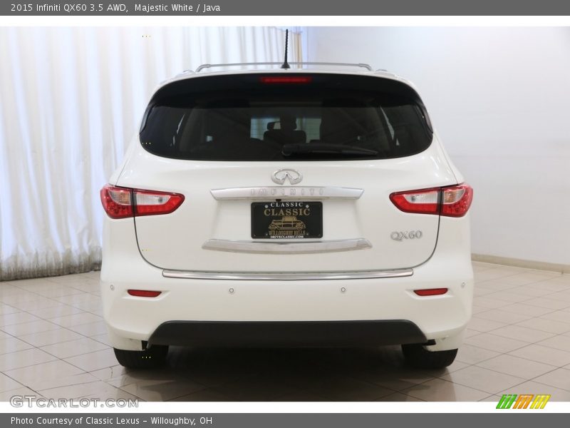 Majestic White / Java 2015 Infiniti QX60 3.5 AWD