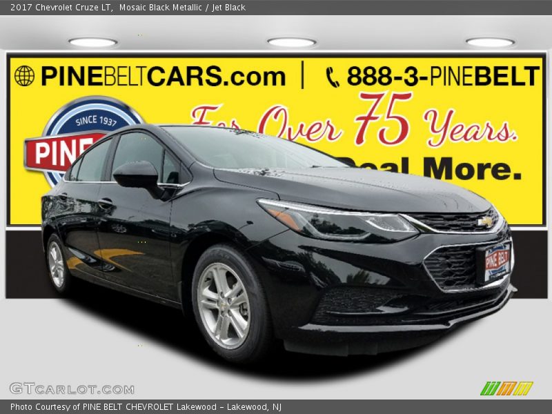 Mosaic Black Metallic / Jet Black 2017 Chevrolet Cruze LT