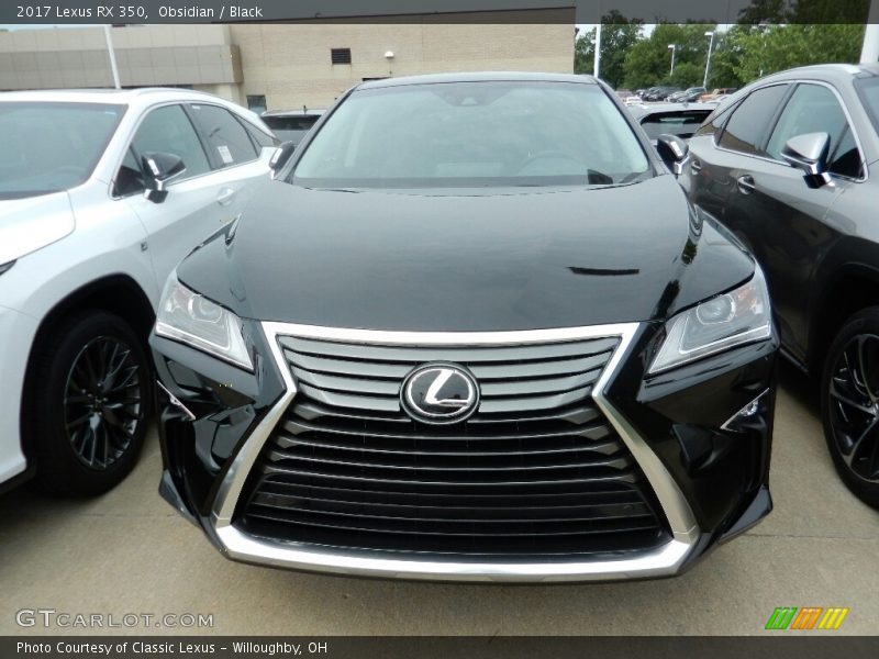Obsidian / Black 2017 Lexus RX 350