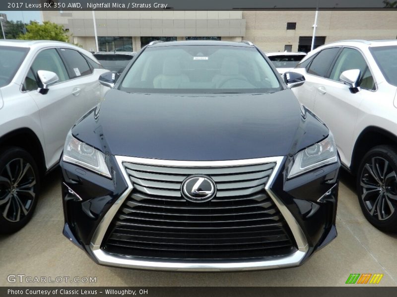 Nightfall Mica / Stratus Gray 2017 Lexus RX 350 AWD