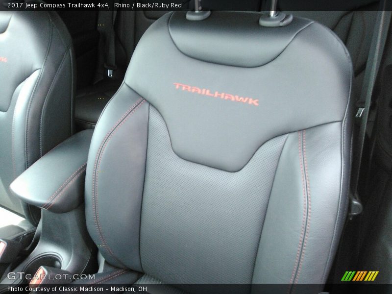 Rhino / Black/Ruby Red 2017 Jeep Compass Trailhawk 4x4