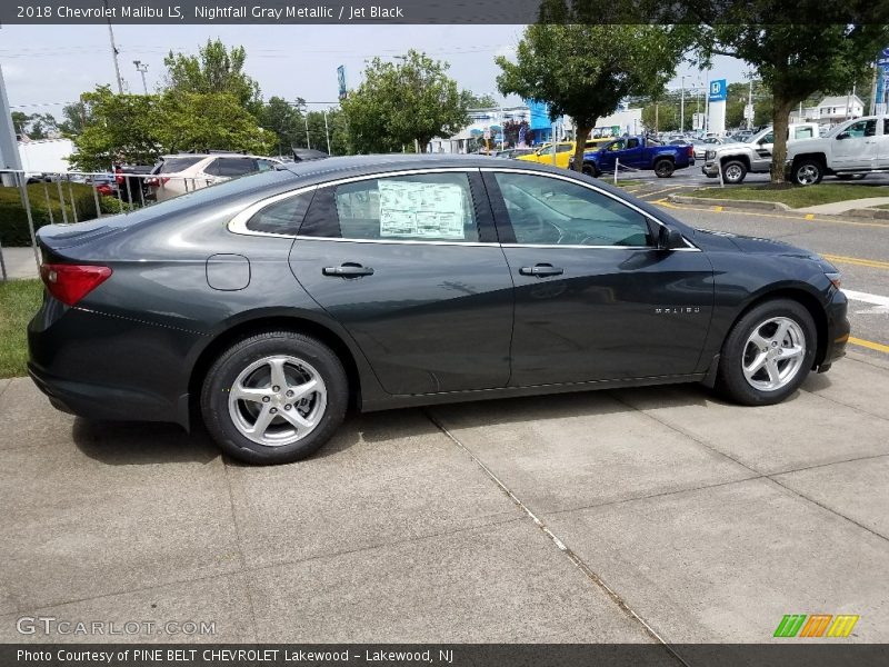 Nightfall Gray Metallic / Jet Black 2018 Chevrolet Malibu LS