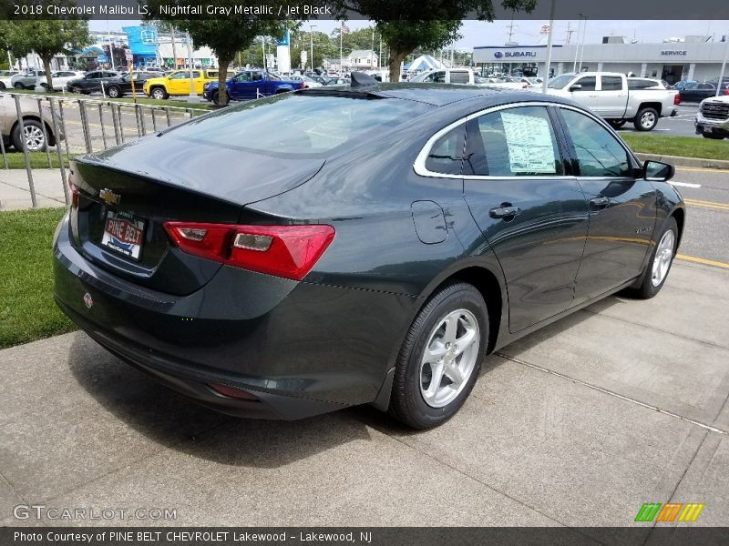 Nightfall Gray Metallic / Jet Black 2018 Chevrolet Malibu LS