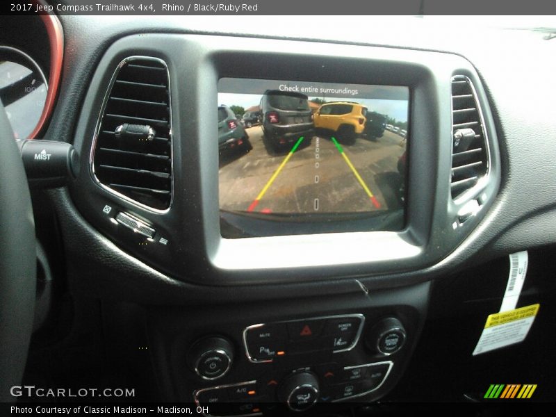 Rhino / Black/Ruby Red 2017 Jeep Compass Trailhawk 4x4