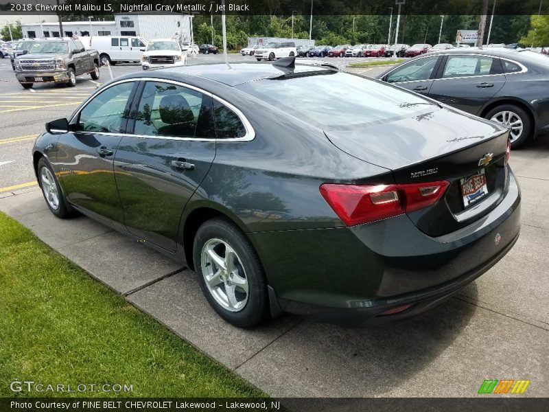 Nightfall Gray Metallic / Jet Black 2018 Chevrolet Malibu LS