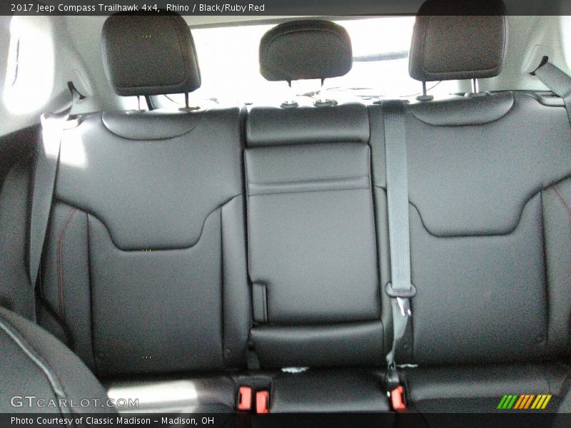 Rhino / Black/Ruby Red 2017 Jeep Compass Trailhawk 4x4