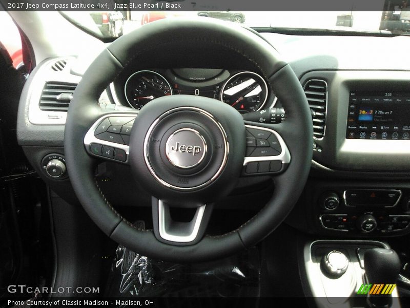 Jazz Blue Pearl / Black 2017 Jeep Compass Latitude 4x4