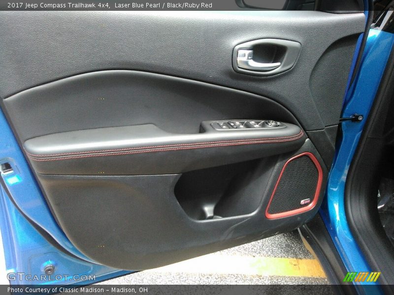 Laser Blue Pearl / Black/Ruby Red 2017 Jeep Compass Trailhawk 4x4