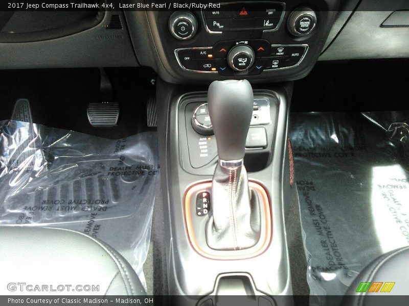 Laser Blue Pearl / Black/Ruby Red 2017 Jeep Compass Trailhawk 4x4