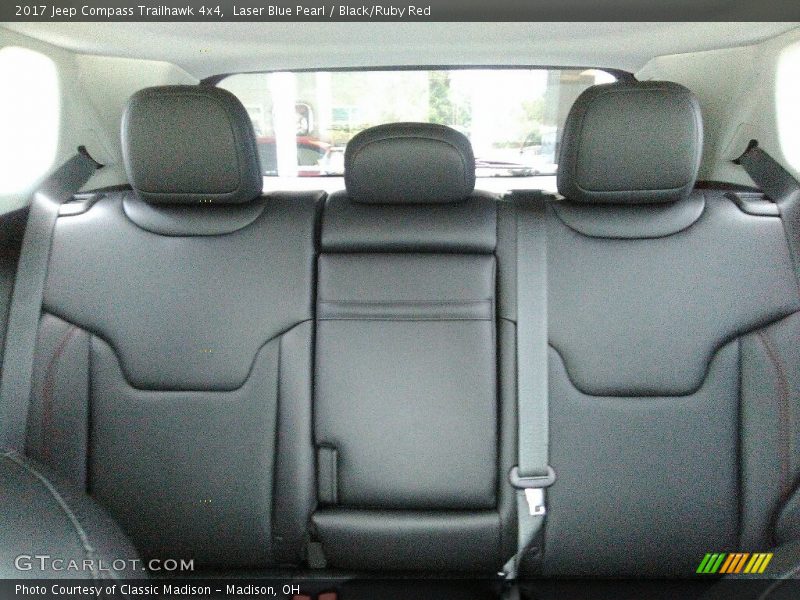 Laser Blue Pearl / Black/Ruby Red 2017 Jeep Compass Trailhawk 4x4