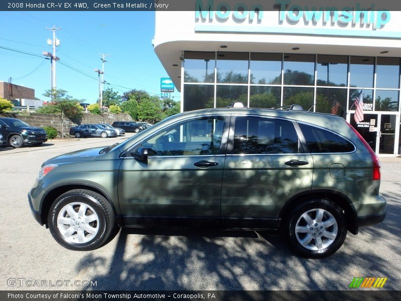 Green Tea Metallic / Ivory 2008 Honda CR-V EX 4WD