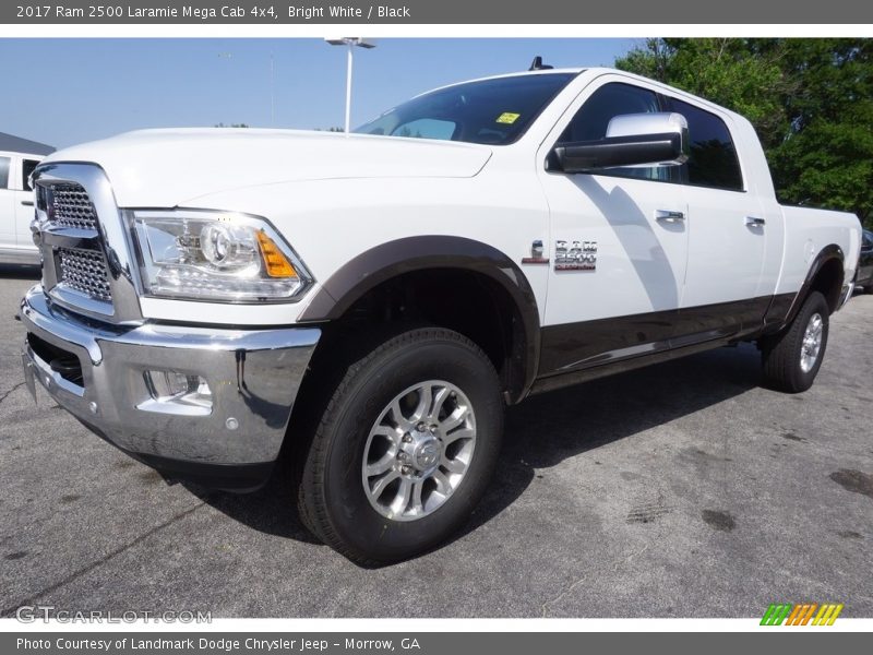 Bright White / Black 2017 Ram 2500 Laramie Mega Cab 4x4