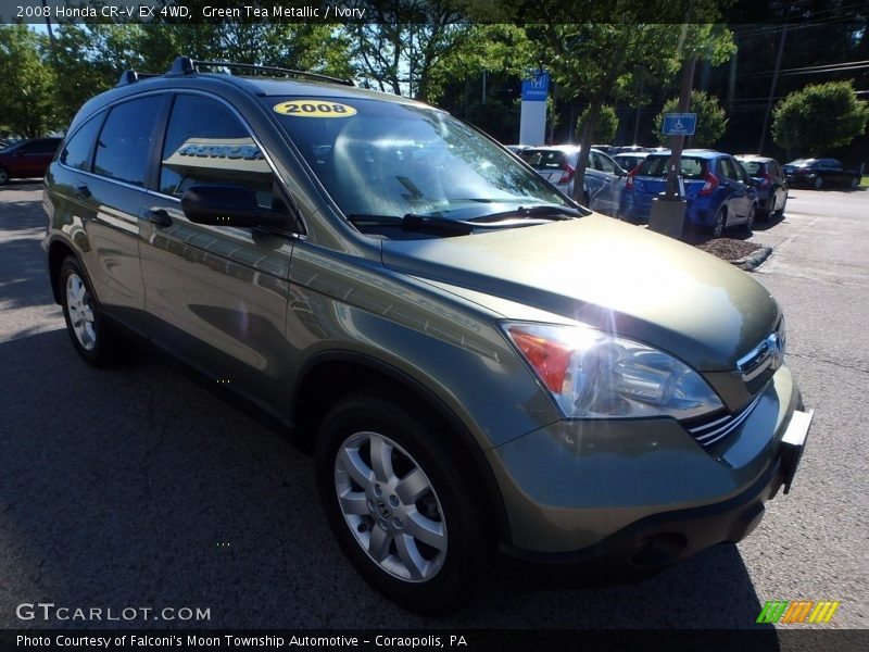 Green Tea Metallic / Ivory 2008 Honda CR-V EX 4WD