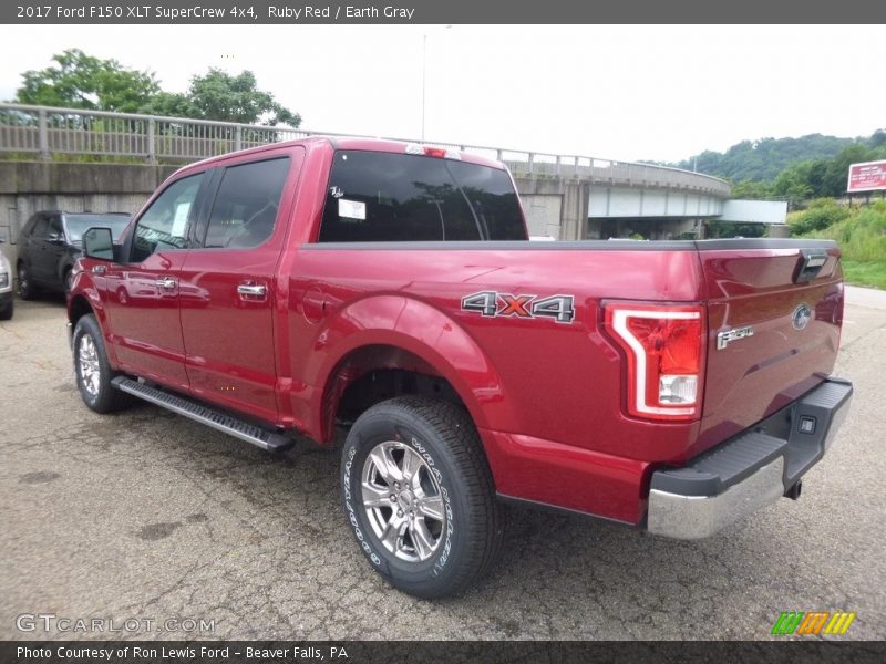 Ruby Red / Earth Gray 2017 Ford F150 XLT SuperCrew 4x4