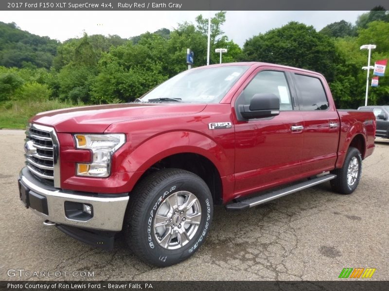 Ruby Red / Earth Gray 2017 Ford F150 XLT SuperCrew 4x4