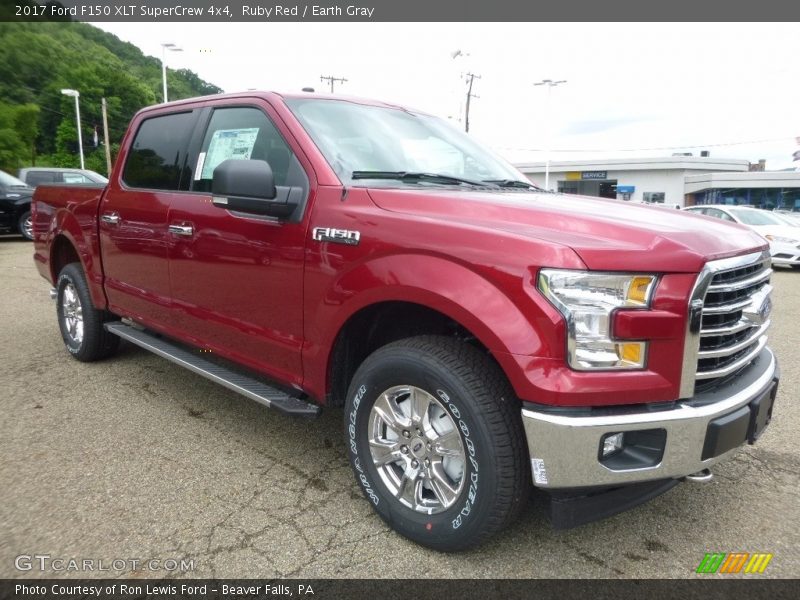 Ruby Red / Earth Gray 2017 Ford F150 XLT SuperCrew 4x4
