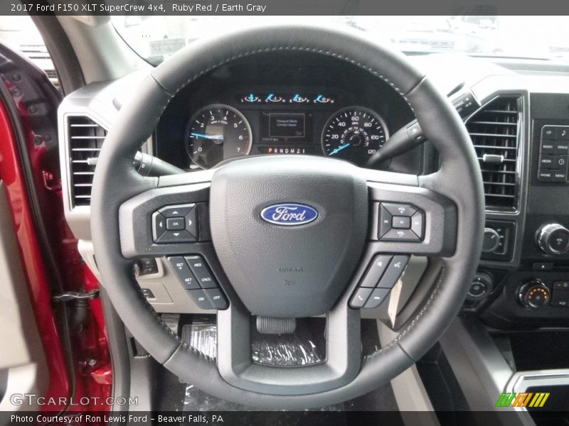Ruby Red / Earth Gray 2017 Ford F150 XLT SuperCrew 4x4