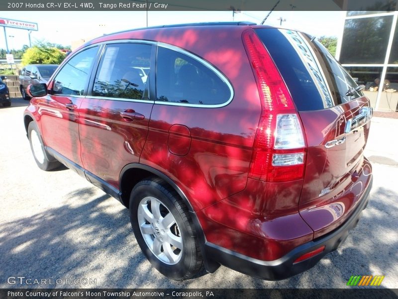 Tango Red Pearl / Gray 2007 Honda CR-V EX-L 4WD