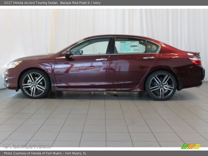 Basque Red Pearl II / Ivory 2017 Honda Accord Touring Sedan