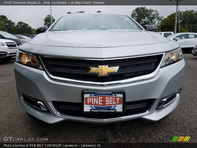 Silver Ice Metallic / Jet Black/Dark Titanium 2018 Chevrolet Impala LS