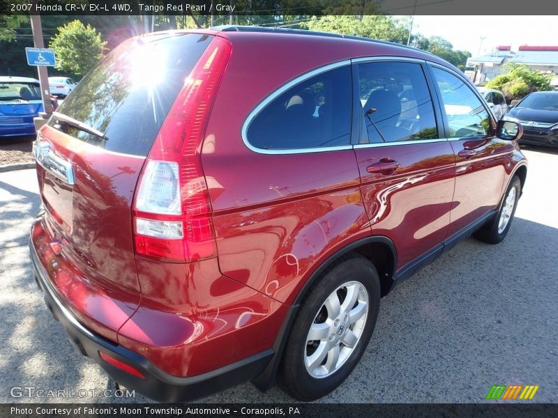 Tango Red Pearl / Gray 2007 Honda CR-V EX-L 4WD