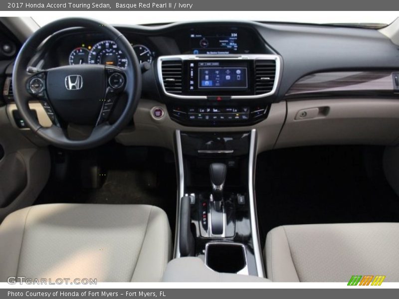 Basque Red Pearl II / Ivory 2017 Honda Accord Touring Sedan
