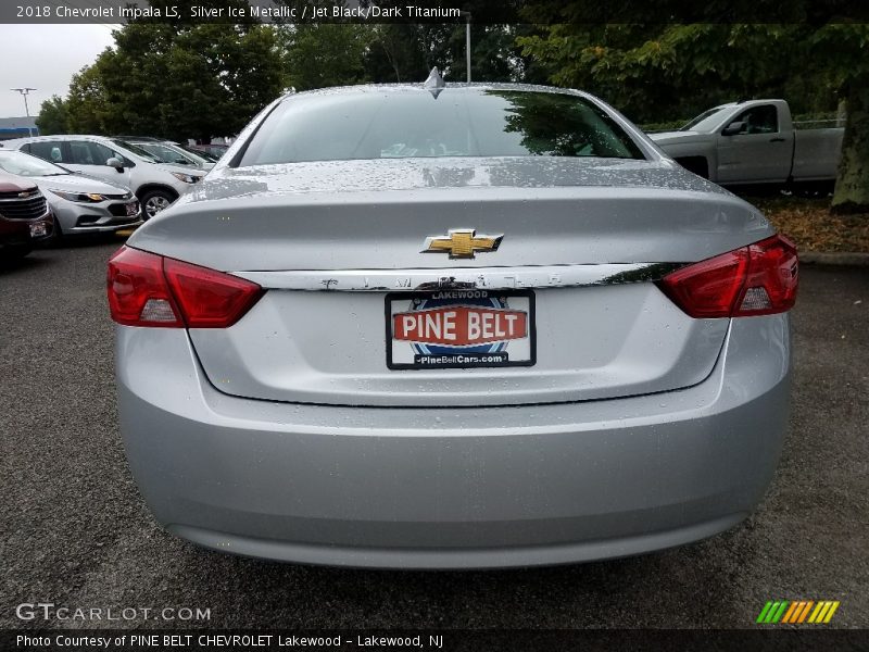 Silver Ice Metallic / Jet Black/Dark Titanium 2018 Chevrolet Impala LS