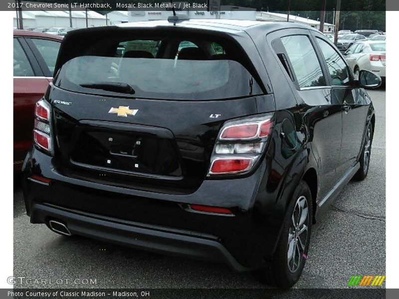 Mosaic Black Metallic / Jet Black 2017 Chevrolet Sonic LT Hatchback