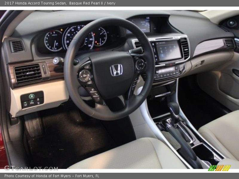 Basque Red Pearl II / Ivory 2017 Honda Accord Touring Sedan