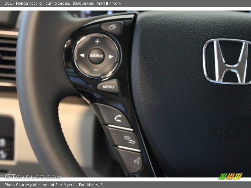 Basque Red Pearl II / Ivory 2017 Honda Accord Touring Sedan