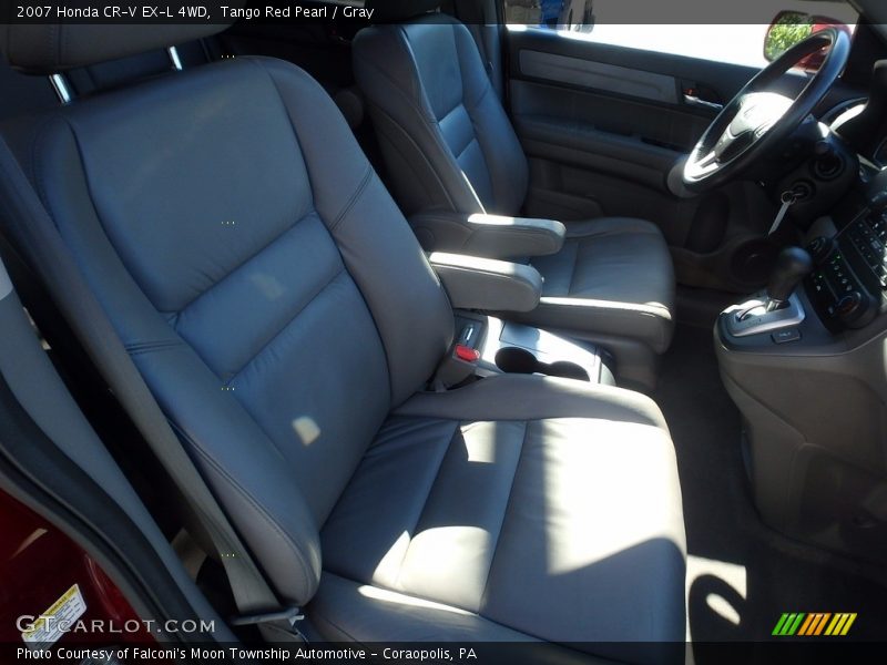 Tango Red Pearl / Gray 2007 Honda CR-V EX-L 4WD