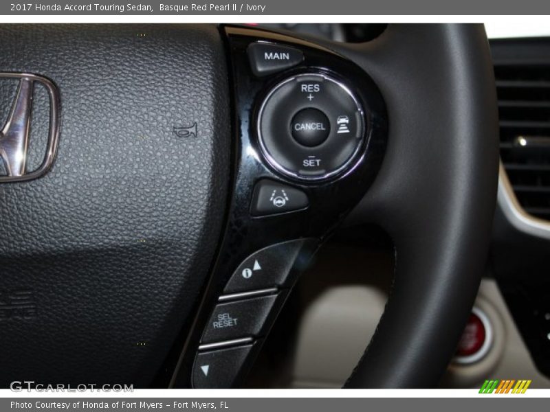 Basque Red Pearl II / Ivory 2017 Honda Accord Touring Sedan
