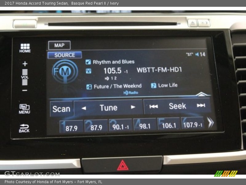 Basque Red Pearl II / Ivory 2017 Honda Accord Touring Sedan