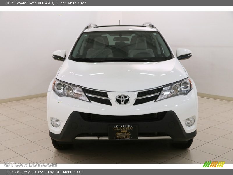 Super White / Ash 2014 Toyota RAV4 XLE AWD