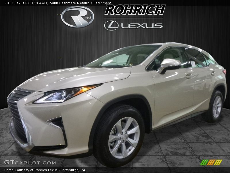 Satin Cashmere Metallic / Parchment 2017 Lexus RX 350 AWD