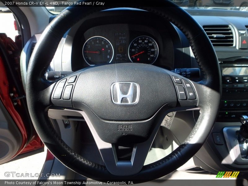 Tango Red Pearl / Gray 2007 Honda CR-V EX-L 4WD