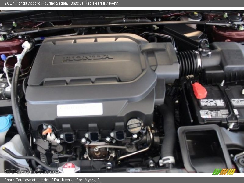 Basque Red Pearl II / Ivory 2017 Honda Accord Touring Sedan