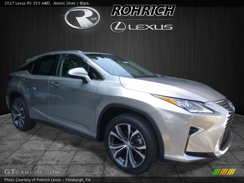 Atomic Silver / Black 2017 Lexus RX 350 AWD