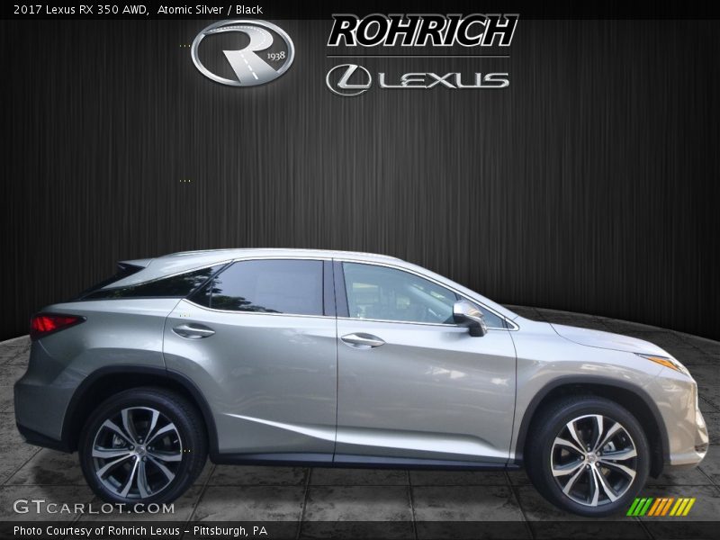Atomic Silver / Black 2017 Lexus RX 350 AWD